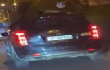 Delhi Hit-and-Run: दिल्लीमध्ये 'हिट अँड रन'; धडकेमुळे कारच्या छतावर आदळलेल्या पिडितासह कारचालकाचा तीन किमी प्रवास, एकाचा मृत्यू (Watch Video)