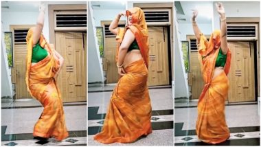 Desi Aunty Viral Video: साडीवाली देसी आंटी, काय तिची अदा; डान्सचा व्हिडिओ पाहून अनेक फिदा