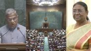 New Parliament Building Inauguration: नव्या संसद इमारतीच्या उद्घाटन सोहळ्यात Rajya Sabha Deputy Chairman Harivansh यांनी वाचून दाखवला President Droupadi Murmu यांचा संदेश (Watch Video)