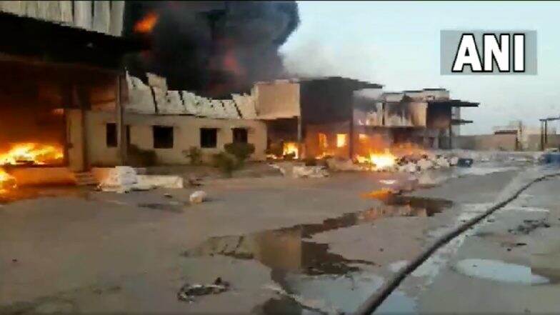 Massive Fire Breaks Out at Kheda: प्लास्टिक कारखान्याला भीषण आग, अग्निशमन दलाच्या 8 गाड्या घटनास्थळी दाखल; गुजरातमधील खेडा जिल्ह्यातील घटना