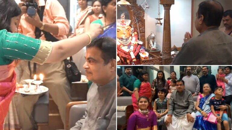 Nitin Gadkari 66th Birthday Celebration: केंद्रीय मंत्री नितीन गडकरी यांच्या 66व्या वाढदिवसानिमित्त कुटुंबियांनी केलं खास 66 दिव्यांनी औक्षण (Watch Video)