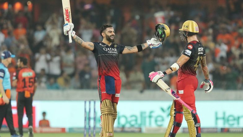 Bengaluru Beat Hyderabad: बंगळुरूने सनरायझर्स हैदराबादचा आठ गडी राखून केला पराभव, कोहलीने चार वर्षांनंतर आयपीएलमध्ये  झळकावले शतक