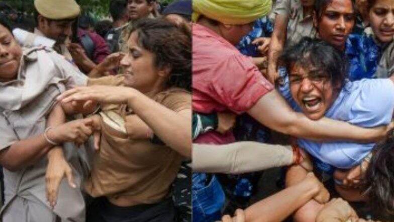 Wrestlers Protest: कुस्तीपटू बजरंग पुनिया, साक्षी मलिक, विनेश फोगट आणि इतर आंदोलकांविरोधात गुन्हा दाखल