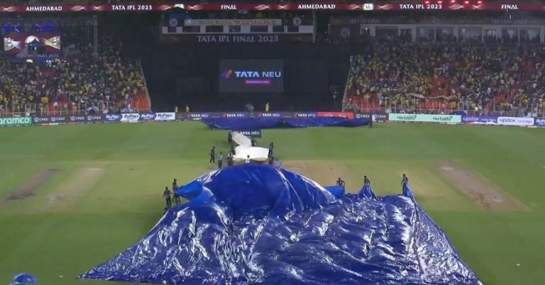 IPL 2023 Final Live Update: अहमदाबादमध्ये पाऊस थांबला, कव्हर काढले; लवकरच सामना सुरू होण्याची शक्यता