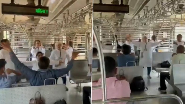Yoga In Local Train: मुंबई लोकल ट्रेनमध्ये प्रवाशांनी केला योगा; पहा व्हायरल व्हिडिओ