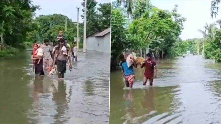 Assam Floods: असममधल्या बारपेटा जिल्ह्यात पुरस्थिती कायम,  1.70 लाख लोक बाधित