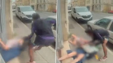 France Brutal Attack Video: फ्रान्स मधील माथेफिरू व्यक्तीने केले महिला आणि मुलीवर अत्याचार;व्हिडिओ व्हायरल (Watch Video)