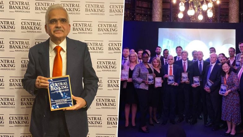 RBI Governor Shaktikanta Das यांचा लंडनमधील सेंट्रल बँकिंगतर्फे Governor of the Year पुरस्काराने सन्मान