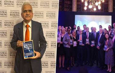 RBI Governor Shaktikanta Das यांचा लंडनमधील सेंट्रल बँकिंगतर्फे Governor of the Year पुरस्काराने सन्मान