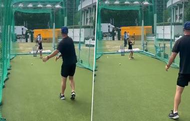 David Warner Playing With His Daughter At Lord's: डेव्हिड वॉर्नर आपल्या मुलीसोबत लॉर्ड्सवर क्रिकेट खेळताना दिसला, पहा व्हिडिओ