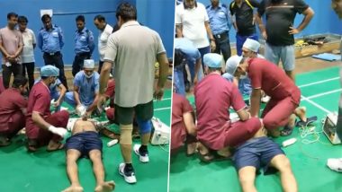 Noida Heart Attack Video: नोएडात बॅडमिंटन खेळणाऱ्या 52 वर्षीय महेंद्र व्यक्तीचा हृदयविकाराच्या झटक्याने मृत्यू, CPR ने देखील नाही वाचले प्राण