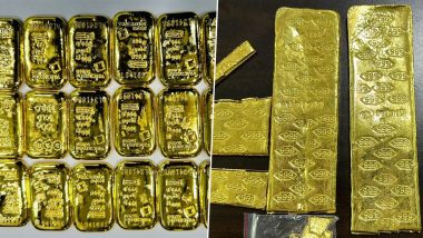 Andhra Pradesh: हैदराबादमध्ये 10.27 किलो तस्करीचे सोने जप्त, 3 जणांना अटक