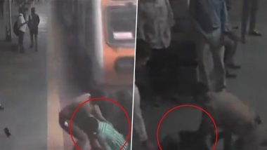 VIDEO: रेल्वे रूळ ओलांडताना एक व्यक्ती थोडक्यात बचावला, Video मध्ये पहा RPF जवानाने कसे वाचवले त्याचे प्राण