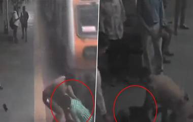 VIDEO: रेल्वे रूळ ओलांडताना एक व्यक्ती थोडक्यात बचावला, Video मध्ये पहा RPF जवानाने कसे वाचवले त्याचे प्राण