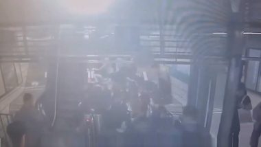 Escalator Accident Video: सरकता जिना अचानक उलटा फिरला, पत्त्यांच्या बंगल्याप्रमाणे लोक कोसळले  (Watch Video)