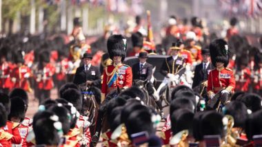 Royal Guards Collapse Video: लंडन च्या उकाड्यात King Charles III Birthday Rehearsal करताना 3 British Royal Guard भोवळ येऊन कोसळले (Watch Video)