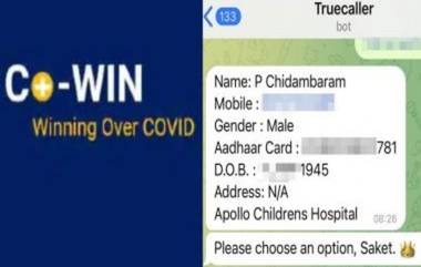 CoWIN Data Leaked?  टेलिग्राम बोट द्वारा Aadhaar Card, Mobile Phone Numbers वरून नेते, पत्रकारांची खाजगी माहिती शेअर; TMC Leader Saket Gokhale यांचा दावा