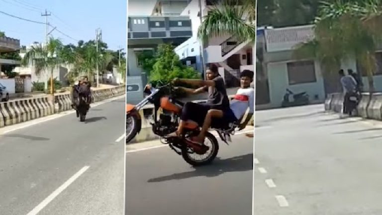 Karnataka Bike Crash Viral Video: दुचाकीवर स्टंट करताना अपघात, पोलिसांकडून गुन्हा दाखल, दोघांना अटक