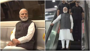 PM Narendra Modi Travels by Metro: पंतप्रधान नरेंद्र मोदी यांचा मेट्रो प्रवास; दिल्ली विद्यापीठाच्या शताब्दी सोहळ्यास उपस्थिती (Watch Video)