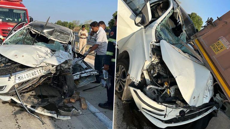 Samruddhi Highway Accident: समृद्धी महामार्गावर जालना जवळ कार-कंटेनर ची धडक; 2 ठार, एक  गंभीररित्या जखमी