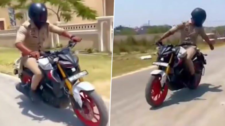Uttar Pradesh: रेसर बाईकवर कॉन्स्टेबलनं बनवली इन्स्टाग्रामची रील; SSP ने कारवाई करत केलं निलंबित