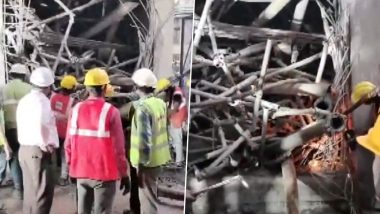 Telangana Factory Accident: तेलंगणामध्ये सिमेंट कारखान्यात मोठी दुर्घटना, अनेक लोक अडकल्याची भीती, बचावकार्य सुरू- (Watch Video)