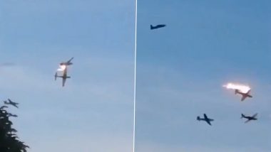 Colombia Plane Collision Video: प्रशिक्षणादरम्यान कोलंबियात विमाने आकाशात आदळली; या अपघातात  2 जणांचा मृत्यू