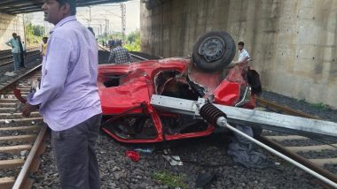 Nagpur Accident: बोरखेडी उड्डाणपुलाजवळ कारचा अपघात, रेल्वे रुळावर पडली,  5 जण गंभीर जखमेत