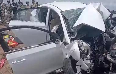 Ahmednagar Samruddhi Mahamarg Accident : समृद्धी महामार्गावर कोपरगावात आणखी एका कारचा अपघात, दुर्घटनेत तिघांचा मृत्यू