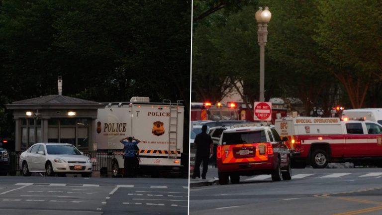 Hazmat Incident at White House: व्हाईट हाऊसमधील हॅझमॅट घटनेची गुप्त सेवा तपासणी सुरु,  (पाहा फोटो)