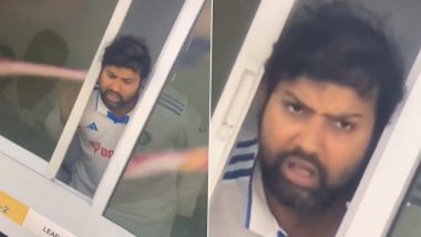 Rohit Sharma Memes: ‘वीकेंड संपला???’ ड्रेसिंग रूमच्या खिडकीतून डोकावणारा उत्सुक रोहित शर्माचा फोटो व्हायरल! व्हिडिओवर चाहत्यांच्या प्रतिक्रिया