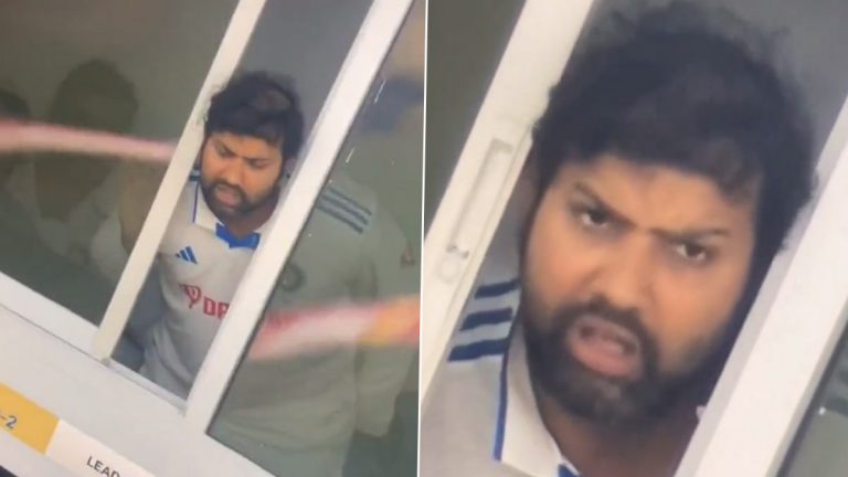 Rohit Sharma Memes: ‘वीकेंड संपला???’ ड्रेसिंग रूमच्या खिडकीतून डोकावणारा उत्सुक रोहित शर्माचा फोटो व्हायरल! व्हिडिओवर चाहत्यांच्या प्रतिक्रिया