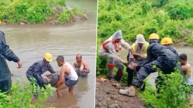 Thane: ओवळा येथील धरणात बुडून 19 वर्षांच्या मुलाचा मृत्यू; RDMC पथकाने बाहेर काढला मृतदेह, Watch Video