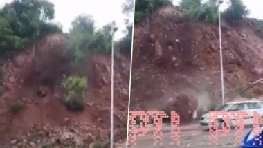 Landslide Triggered Himachal Pradesh: थोडक्यात बचावला, नाही तर.........संकट अंगाशी; हिमाचल प्रदेशात जोरदार पावसामुळे असे काही घडले