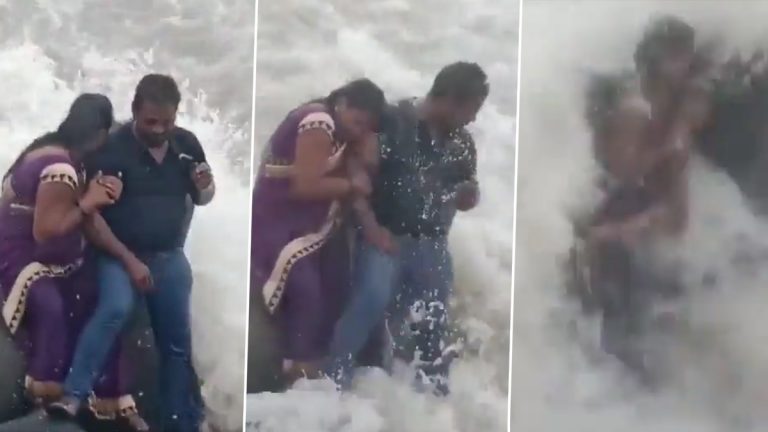 Mumbai Viral Video: मुंबईत सेल्फीच्या नादात महिलेचा मृत्यू, मुलांच्या डोळ्यादेखत आई वाहून गेली