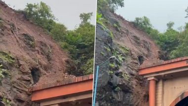 Landslide Incident On Mumbai-Pune Expressway: मुंबई-पुणे द्रुतगती मार्गावर दरड कोसळण्याच्या तिसऱ्या घटनेनंतर आज 2 तासांचा मेगा ट्रॅफिक ब्लॉक, Watch Video