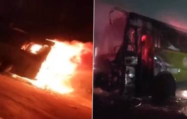 Hyderabad Bus Fire: हैदराबादमध्ये चालत्या बसला लागली अचानक आग; 11 प्रवाशांची सुखरुप सुटका