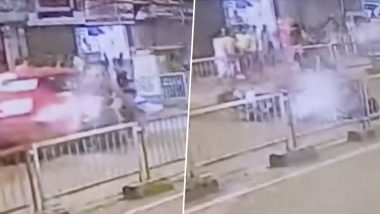 Accident video: अपघाताचा व्हिडिओ आला समोर, दारूच्या नशेत गाडी चालवणाऱ्या चालकाने 6 दुचाकी चालकांना उडवले, संपूर्ण अपघात CCTV आला समोर