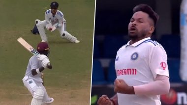 Mukesh Kumar Maiden Test Wicket Video: मुकेश कुमारने कसोटी क्रिकेटमध्ये घेतली पहिली विकेट, पहा व्हिडिओ