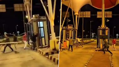 Amit Thackeray: सिन्नरच्या टोलनाक्यावर अमित ठाकरे यांची गाडी थांबवली, संतापलेल्या कार्यकर्त्यांनी टोलनाक्याची केली तोडफोड (Watch Video)