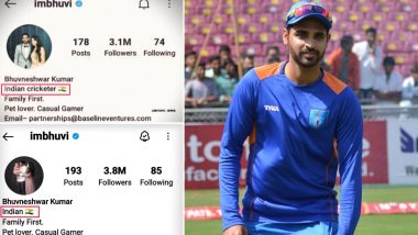 Bhuvneshwar Kumar Changed Instagram Bio: भुवनेश्वर कुमार लवकरच आंतरराष्ट्रीय क्रिकेटमधून होणार निवृत्त? इंस्टाग्राम बायोमधून 'क्रिकेटर' शब्द काढून टाकला