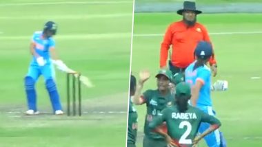 Harmanpreeet Kaur: खराब अंपायरिंगमुळे टीम इंडियाची कर्णधार हरमनप्रीत कौर संतापली, रागाच्या भरात बॅट मारली स्टंपला (Watch Video)