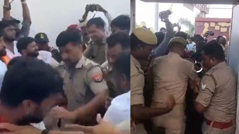 ABVP Members Attack Vice-Chancellor: गोरखपूर विद्यापीठात एबीव्हीपी कार्यकर्त्यांचा गोंधळ; कुलगुरूंना पाठलाग करून मारहाण, व्हिडिओ व्हायरल (Watch)