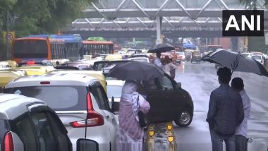 Delhi Rain Updates: दिल्लीमध्ये जोरदार पाऊस, अनेक ठिकाणी साचले पाणी, वाहतुक कोंडीमुळे रस्त्यांवर वाहनांच्या रांगा (Watch Video)