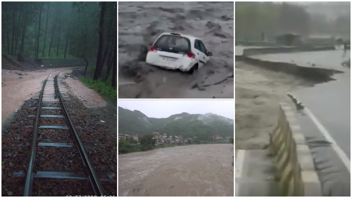 Flash Flood In Himachal Pradesh: हिमाचलमध्ये अचानक पूर; रस्ते खचले ...