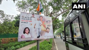 Sharad Pawar's Residence Delhi: अजित पवार आणि हॅशटॅग 'गद्दार'; शरद पवार यांच्या दिल्लीतील निवासस्थानाबाहेर झळकले पोस्टर