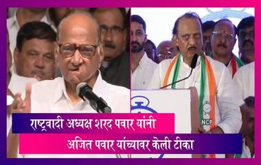 अजित पवारांवर राष्ट्रवादी अध्यक्ष Sharad Pawar यांचा घणाघात, पाहा काय म्हणाले