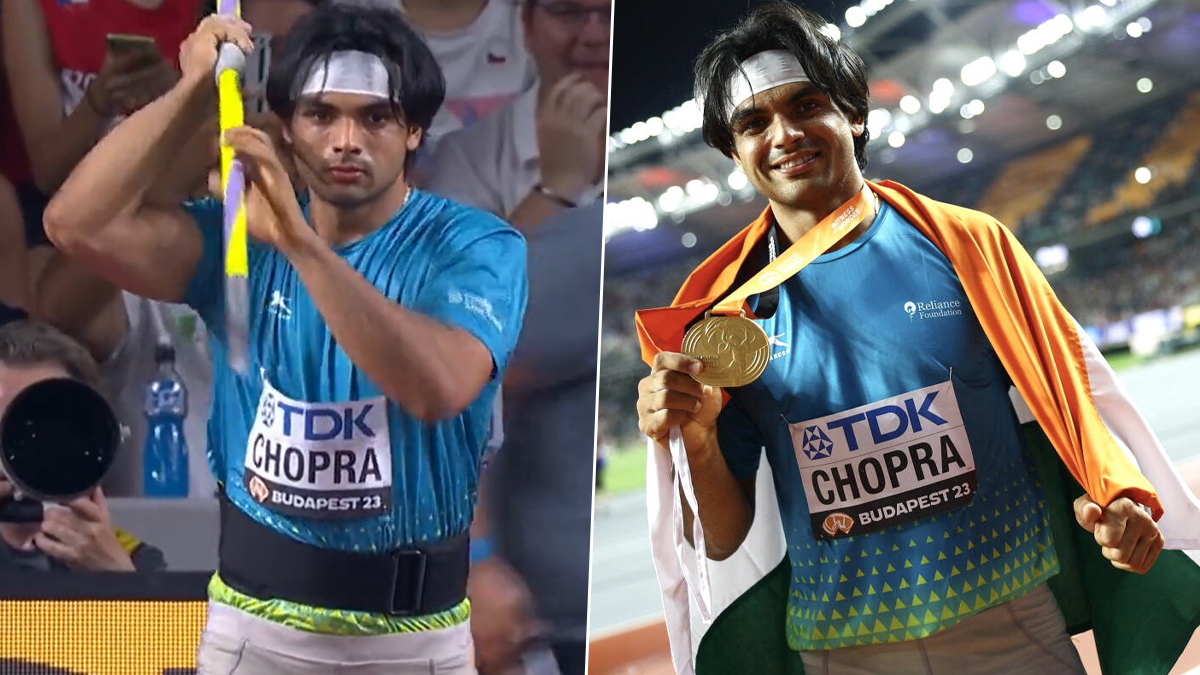 Neeraj Chopra: वर्ल्ड ॲथलेटिक्स चॅम्पियनशिपमध्ये नीरज चोप्राने सुवर्णपदक जिंकून रचला इतिहास