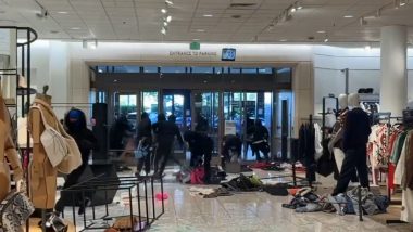 Mass Looting at US Mall Videos: कॅलिफोर्नियातील टोपांगा मॉलमध्ये लुटमार, तीस ते पन्नास चोरट्यांचा दरोडा, आरोपींचा शोध सुरु