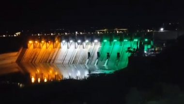 Ujani Dam Lighting: स्वातंत्र्य दिनानिमित्त उजनी धरणाला आकर्षक तिरंग्याची रोषणा, Watch Video